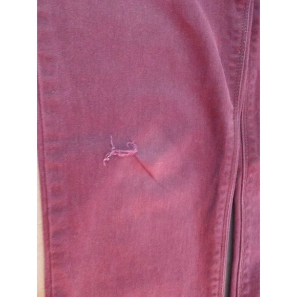 Express Jean Legging Size 0 Mid Rise Stretch Five Pocket Wine jeans leggings - Picture 3 of 8
